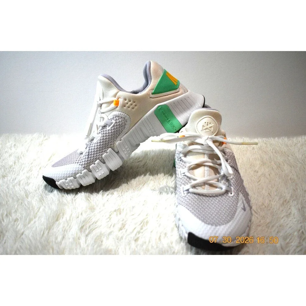 Nike Free Metcon 4 'White Green Glow' Training Shoe (CZ0596-135) Women's Size 9